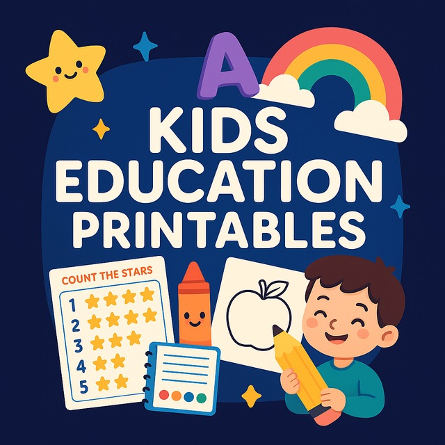 Kids Education Printables