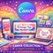 Canva templates collection featuring editable social media posts, design layouts, and instant digital downloads