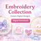 Embroidery collection featuring digital embroidery designs and instant download patterns for embroidery machines