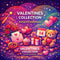 Valentine’s Day digital downloads collection with hearts, gifts, roses, teddy bear, and instant download graphics
