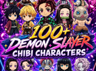 100+ Chibi Anime Demon Slayer PNG Bundle | 4K Anime DPI