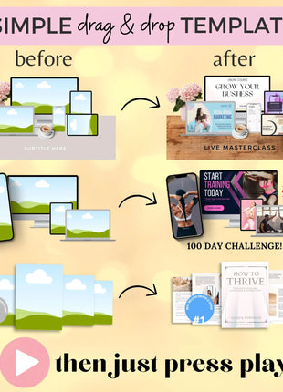 Etsy Listing Video Templates Canva Video Mockups Video Template Etsy Canva Animation Etsy Video Mockup Bundle Canva Mockup Template Bundle