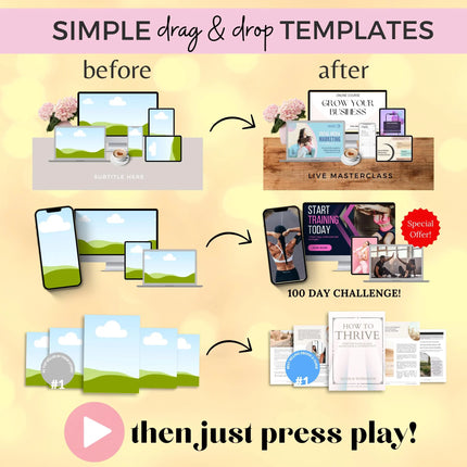 Etsy Listing Video Templates Canva Video Mockups Video Template Etsy Canva Animation Etsy Video Mockup Bundle Canva Mockup Template Bundle