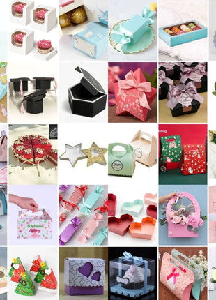 135 Box Templates, Kit Boxes, MEGA BOX TEMPLATE, Part Box, 3D Boxes, Gift Box, Digital Paper Sequin, Noel Box Svg, Cameo Cut Files