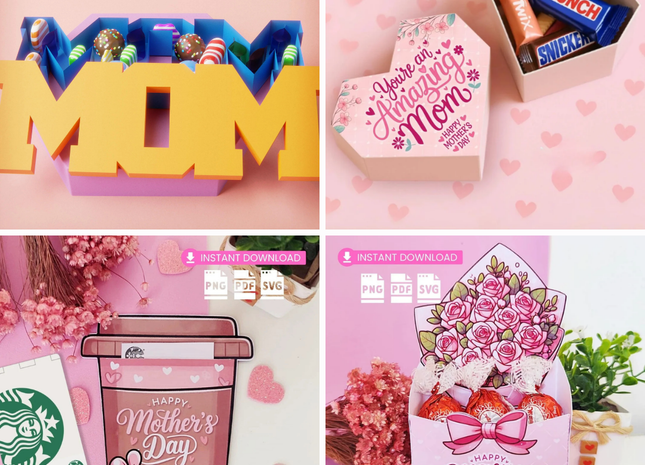 Mother’s Day Digital Bundle | SVG, PNG, Cricut, Laser Cut & Printable Designs
