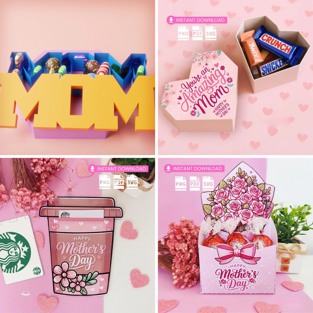 Mother’s Day Digital Bundle | SVG, PNG, Cricut, Laser Cut & Printable Designs