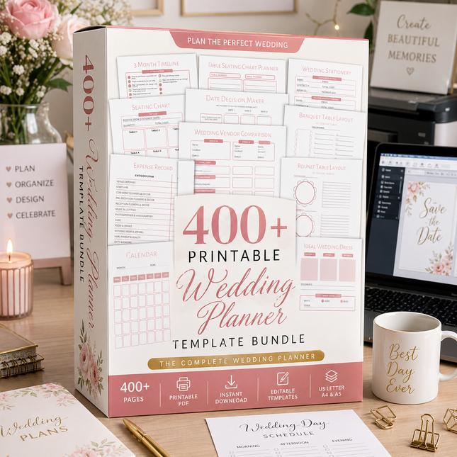 400+ Printable Wedding Planner Template Wedding Planner Wedding Itinerary Wedding Planning Book Wedding Planning Checklist