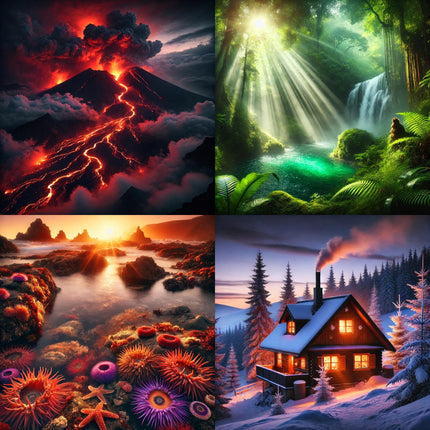 Stunning Digital Art Bundle -High-Resolution Designs Perfect for Wall Art, Prints and Creative Projects - Art Prompts For All Styles