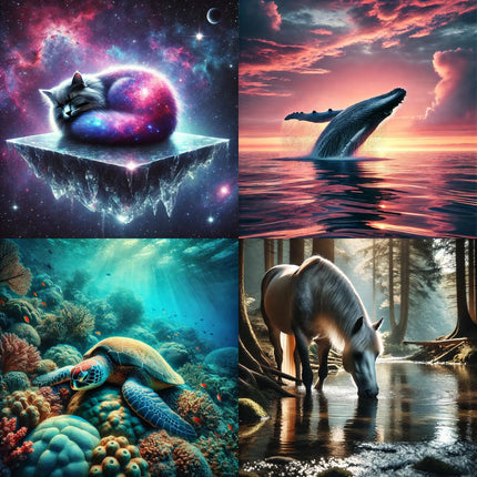 Stunning Digital Art Bundle -High-Resolution Designs Perfect for Wall Art, Prints and Creative Projects - Art Prompts For All Styles