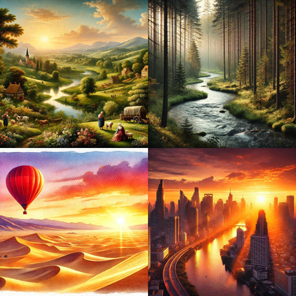 Stunning Digital Art Bundle -High-Resolution Designs Perfect for Wall Art, Prints and Creative Projects - Art Prompts For All Styles