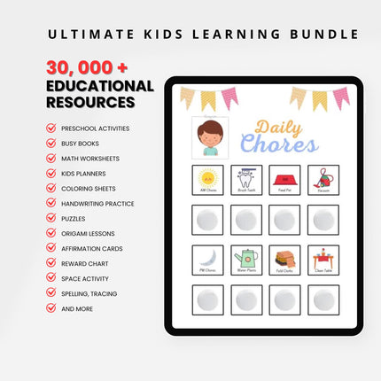 Kids Education Resources Teachers Parents Worksheets For Kids Classroom Activities, DFY Digital Product Bundle, PLR MRR Master Resell Rights