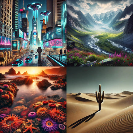 Stunning Digital Art Bundle -High-Resolution Designs Perfect for Wall Art, Prints and Creative Projects - Art Prompts For All Styles