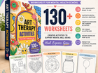 Más de 130 hojas de trabajo de arteterapia para la salud mental escolar, autoestima, trabajo social terapéutico, hoja de trabajo terapéutica, PDF digital, cuaderno de trabajo de terapia