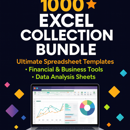 1000+ Excel Collection Bundle | Spreadsheet Templates | Financial & Business Excel Sheets | Data Analysis Tools | PLR | Digital Download