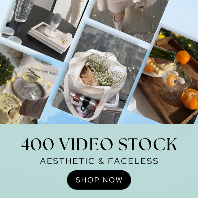 Faceless video, Aesthetic video, Faceless reels, Luxury reels, Mega reels bundle, Faceless Marketing, PLR videos pack, MRR resell rights