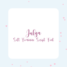 Julya Feminine Script Font | Cute Cricut Font | Romantic Handwritten Branding Font