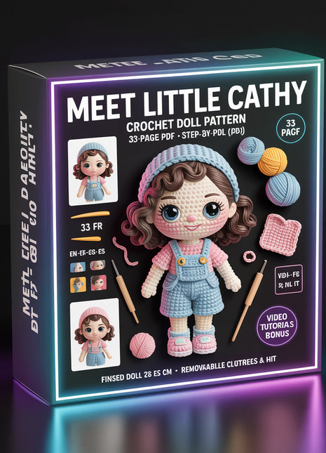 Meet Little Cathy – Crochet Doll Pattern
