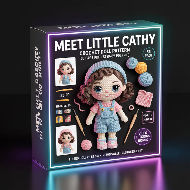 Meet Little Cathy – Crochet Doll Pattern