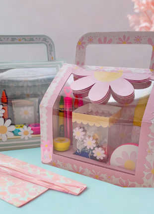 Printable Activity Party Favor Box Template for Kids Birthday Parties