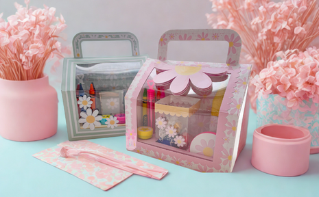 Printable Activity Party Favor Box Template for Kids Birthday Parties