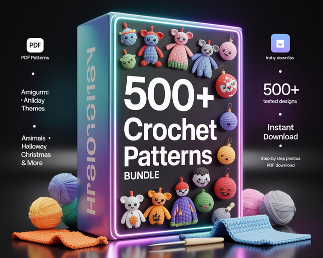 500+ Crochet Patterns, Crochet Pattern Bundle, Amigurumi Crochet Patterns, Animal Halloween Christmas Patterns