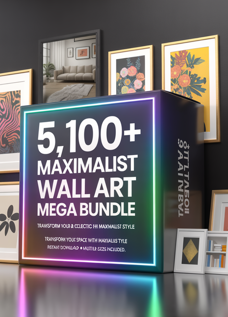 5100+ Maximalist Wall Art MEGA BUNDLE, Eclectic Wall Art, Maximalist Home Decor, Trendy Wall Art, Trendy Prints, Maximalist Gallery Wall Set