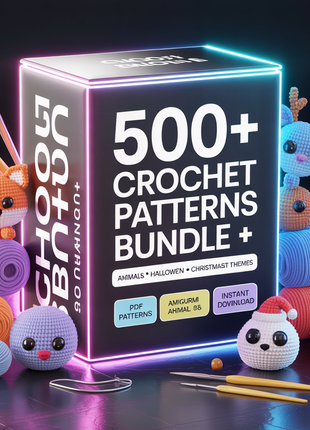 Amigurumi Crochet Pattern Mega Bundle – 500+ Designs Included