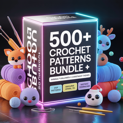 Amigurumi Crochet Pattern Mega Bundle – 500+ Designs Included