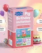 Peppa Pig Birthday Party Invitation – 3 Designs in 1 Pack