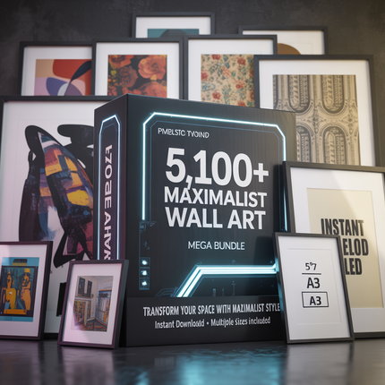 5100+ Maximalist Wall Art MEGA BUNDLE, Eclectic Wall Art, Maximalist Home Decor, Trendy Wall Art, Trendy Prints, Maximalist Gallery Wall Set