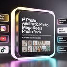 Faceless photo, aesthetic photo, faceless lifestyle, luxury photo, mega reels bundle, faceless marketing, plr photo pack, mrr resell rights