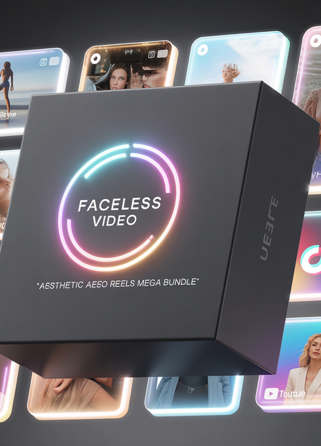 Faceless video, Aesthetic video, Faceless reels, Luxury reels, Mega reels bundle, Faceless Marketing, PLR videos pack, MRR resell rights