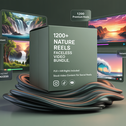 1200+ Nature Reels | Faceless Video | MRR PLR | Stock Video | Faceless Reels