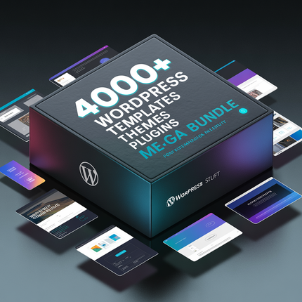 4000+ WordPress Templates, Themes & Plugins Mega-Bundle (Instant Download + 5 Free Bonuses
