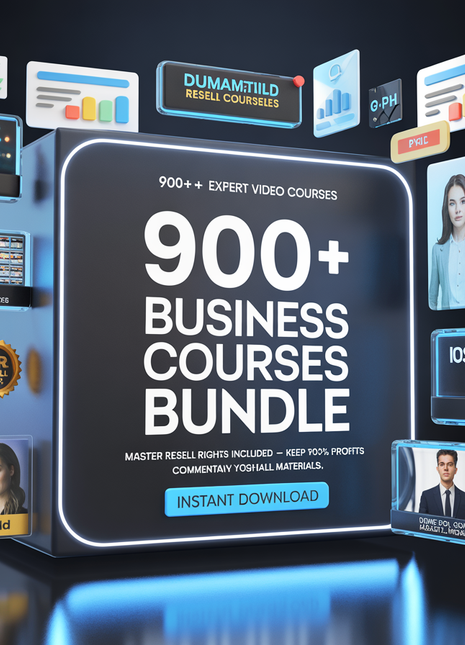 900+ Business Courses Bundle | MRR, PLR, Resell Rights | Video Courses, Marketing Courses, Dropshipping Courses, Courses, Digital Business