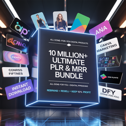 10 Million+ Ultimate PLR MRR Bundle Ideal for Passive Income, Plr Mrr Digital Products, Master Resell Rights, All our PLR Digital Products