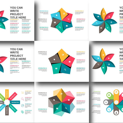 5000 PowerPoint Template Bundle Fully Editable Templates | Infographics PowerPoint Templates | Presentation Template | PPTX Infographics