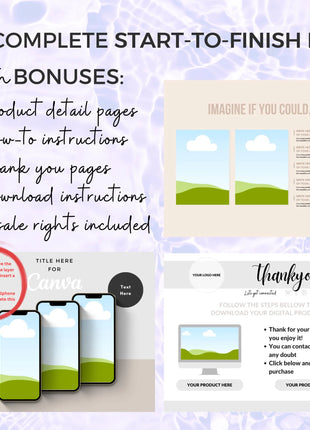 Etsy Listing Video Templates Canva Video Mockups Video Template Etsy Canva Animation Etsy Video Mockup Bundle Canva Mockup Template Bundle