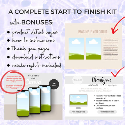 Etsy Listing Video Templates Canva Video Mockups Video Template Etsy Canva Animation Etsy Video Mockup Bundle Canva Mockup Template Bundle