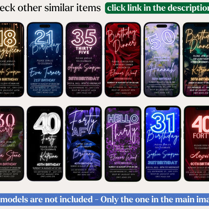 Digital 15th Birthday Video Invitation – Silver Glitter | Editable Canva Template