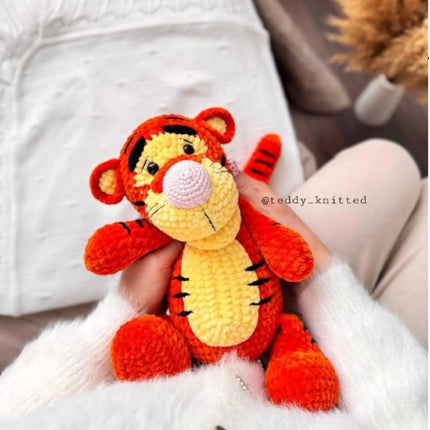 5 in 1 Winnie the Pooh, Piglet, Donkey, Tiger and Little Roo Crochet Pattern- Amigurumi Crochet Pattern- Animal Toy Crochet- Pattern English