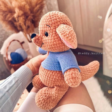 5 in 1 Winnie the Pooh, Piglet, Donkey, Tiger and Little Roo Crochet Pattern- Amigurumi Crochet Pattern- Animal Toy Crochet- Pattern English