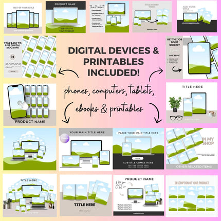 Etsy Listing Video Templates Canva Video Mockups Video Template Etsy Canva Animation Etsy Video Mockup Bundle Canva Mockup Template Bundle