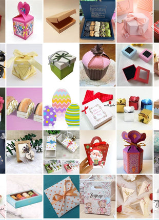 135 Box Templates, Kit Boxes, MEGA BOX TEMPLATE, Part Box, 3D Boxes, Gift Box, Digital Paper Sequin, Noel Box Svg, Cameo Cut Files