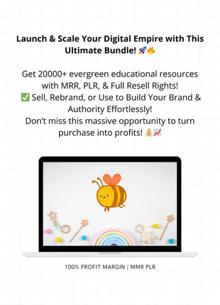 Kids Education Resources Teachers Parents Worksheets For Kids Classroom Activities, DFY Digital Product Bundle, PLR MRR Master Resell Rights