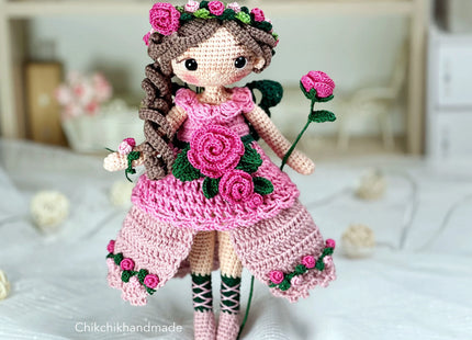 Crochet Fairy Doll Pattern Amigurumi, ISABELLE the Pixie, PDF Tutorial (En, Fr, De, Es, Nl, It)