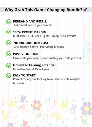 Kids Education Resources Teachers Parents Worksheets For Kids Classroom Activities, DFY Digital Product Bundle, PLR MRR Master Resell Rights