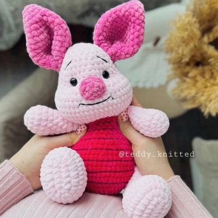 5 in 1 Winnie the Pooh, Piglet, Donkey, Tiger and Little Roo Crochet Pattern- Amigurumi Crochet Pattern- Animal Toy Crochet- Pattern English