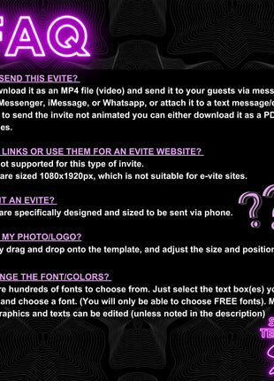 Digital Halloween Party Invitation, Animated Scull Pumpkin Party Video Invite, Gothic Rose Horror eCard, Self Editable DIY Template eCard