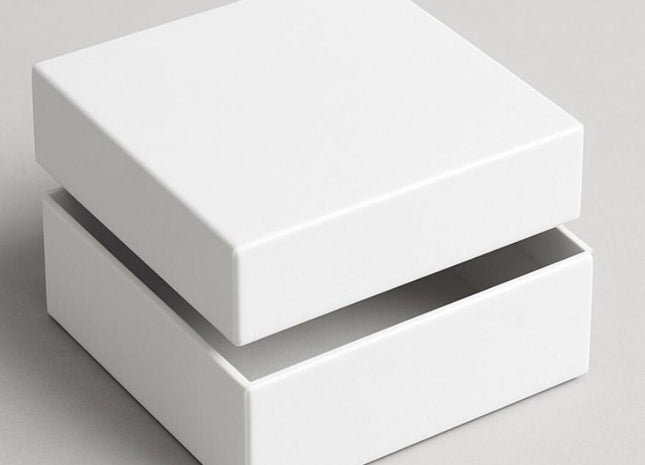 4x4x2 Rigid Two-Piece Gift Box Dieline SVG PDF AI